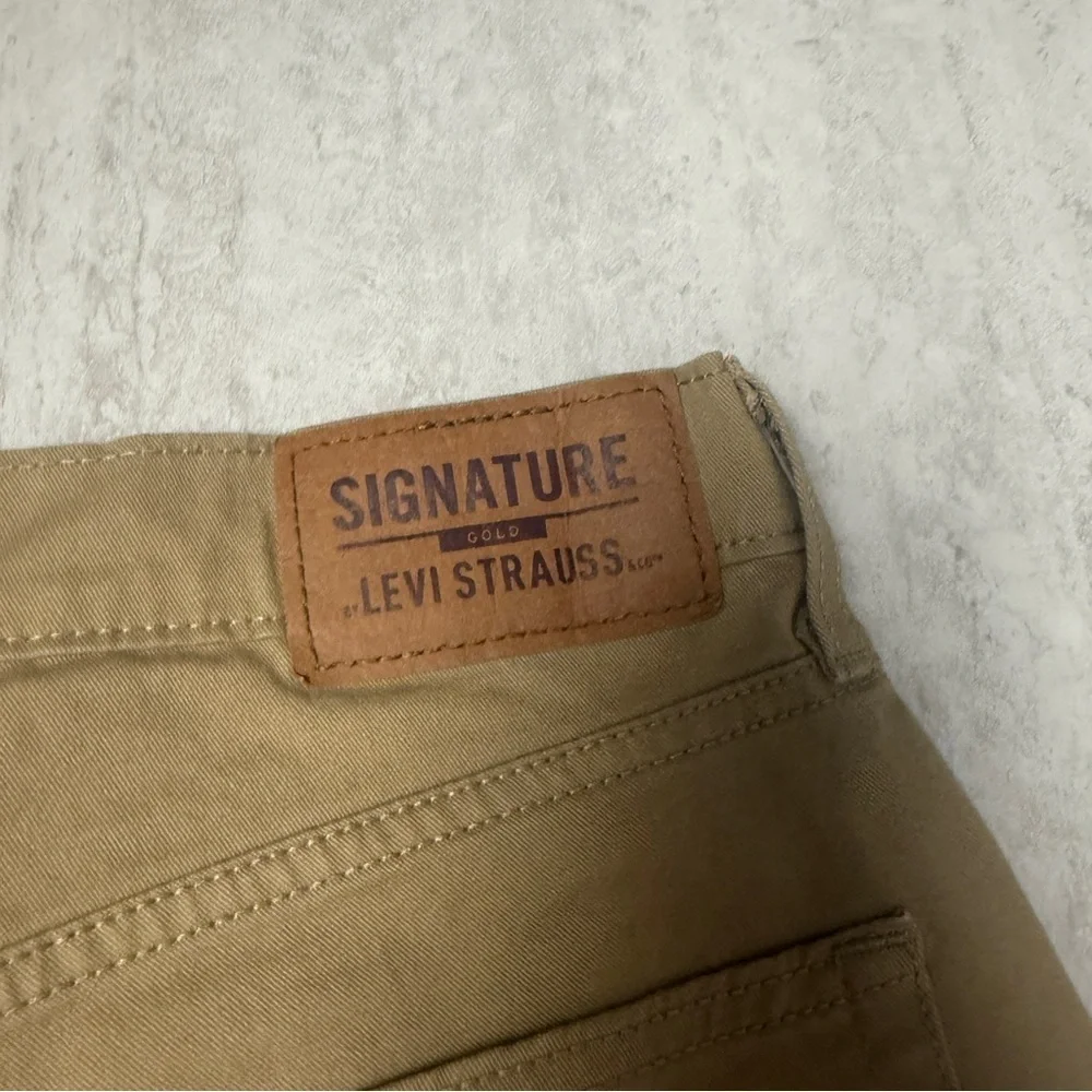 Levi Strauss Khaki tan athletic flex casual pants jeans 29x32